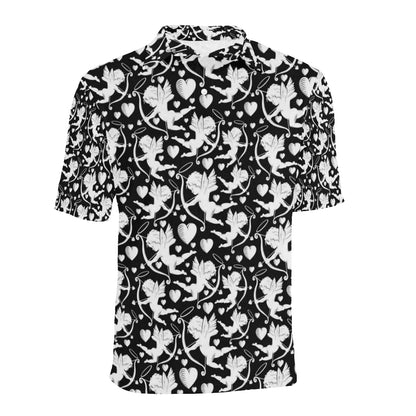 Cupid Pattern Print Design 04 Men Polo Shirt