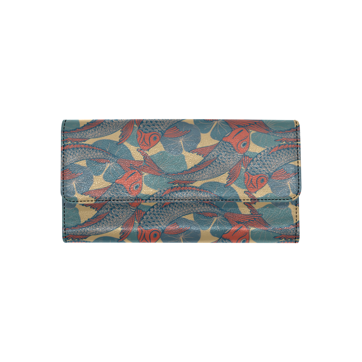 Pisces Pattern Print Design A01 Women's Trifold Wallet