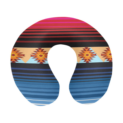 Mexican Pattern Print Design 03 U-Shaped Travel Neck Pillow