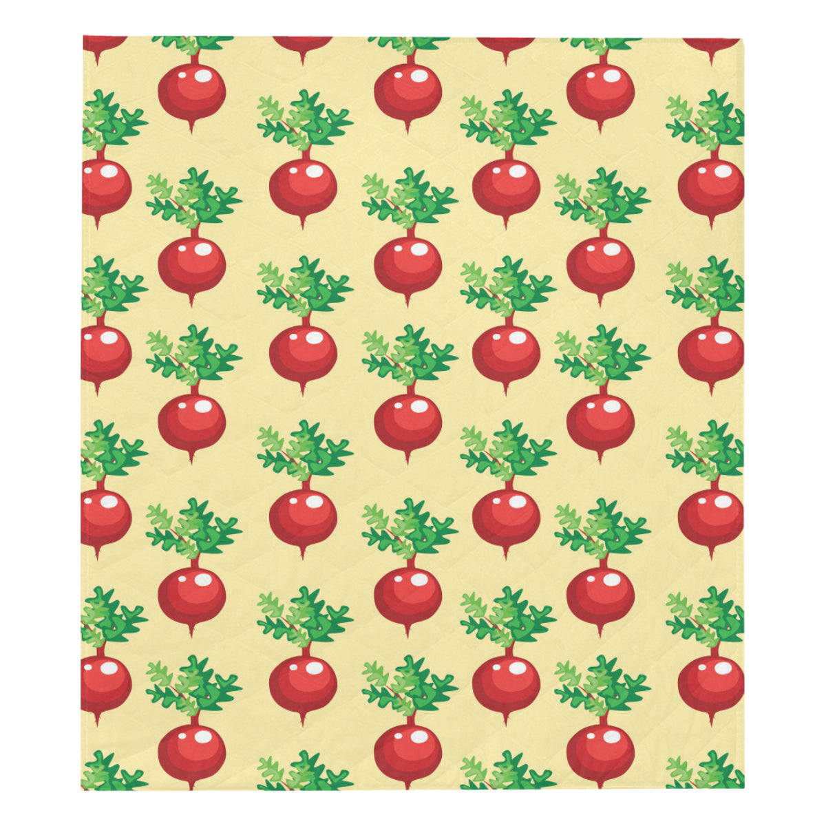 Radish Pattern Print Design A02 Premium Quilt