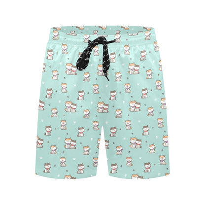 Shiba Inu Print Design LKS302 Men's Swim Trunks Beach Shorts
