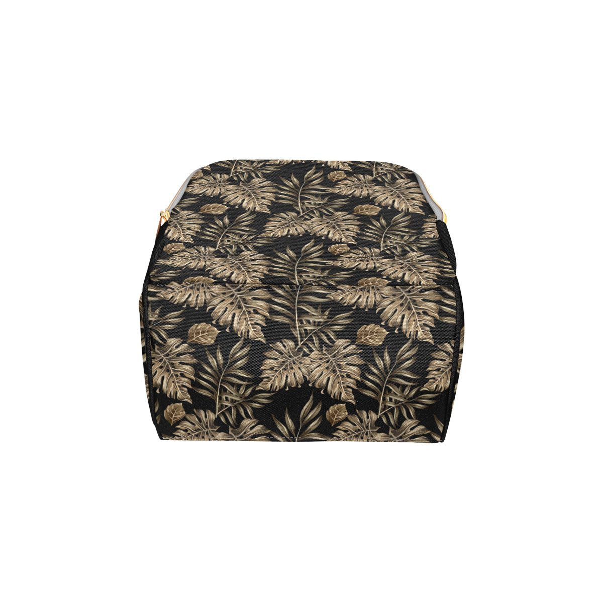 Brown Tropical Palm Leaves Diaper Bag Backpack