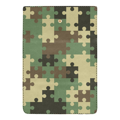 Puzzle Camo Pattern Print Design A03 Women's Trifold Wallet