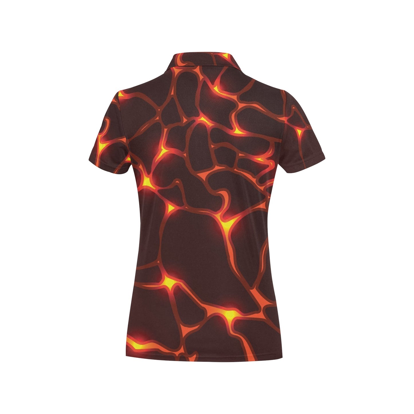 Lava Pattern Print Design 02 Women's Polo Shirt