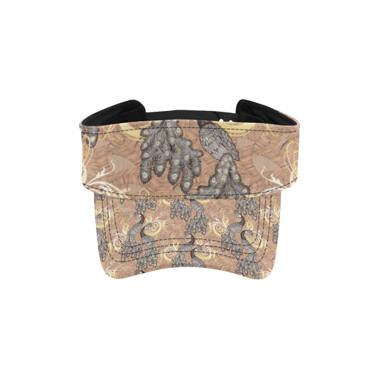 Peacock Pattern Print Design A05 Unisex Sun Visor