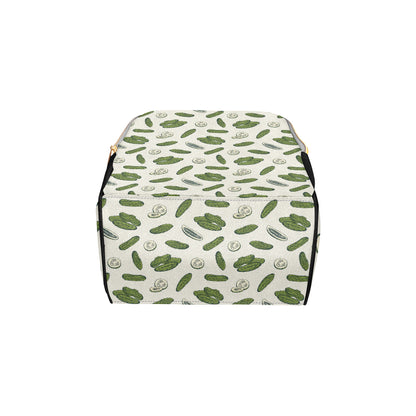 Cucumber Pattern Print Design CC05 Diaper Bag Backpack