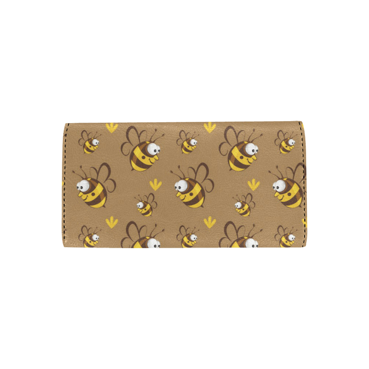 Bee Pattern Print Design BEE09 Women's Trifold Wallet