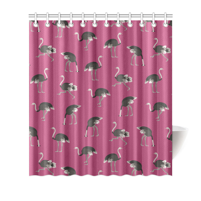 Emu Pattern Print Design 02 Shower Curtain
