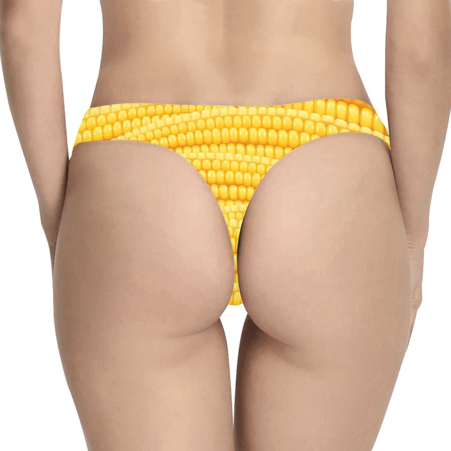 Agricultural Corn cob Pattern Women's Thongs