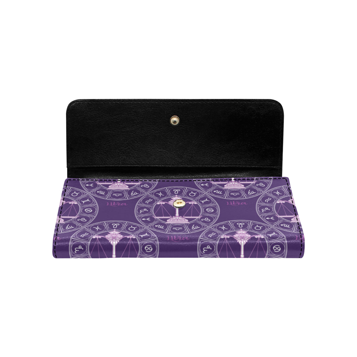 Libra Pattern Print Design 03 Women's Trifold Wallet