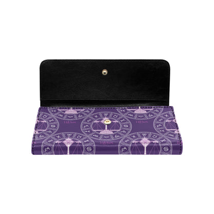 Libra Pattern Print Design 03 Women's Trifold Wallet