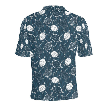 Sea Turtle Print Design LKS3015 Men Polo Shirt