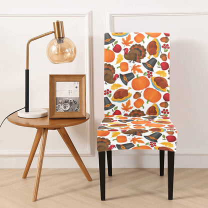 Thanksgiving Print Design LKS304 Dining Chair Slipcover