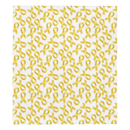 Childhood cancer Pattern Print Design 02 Premium Quilt