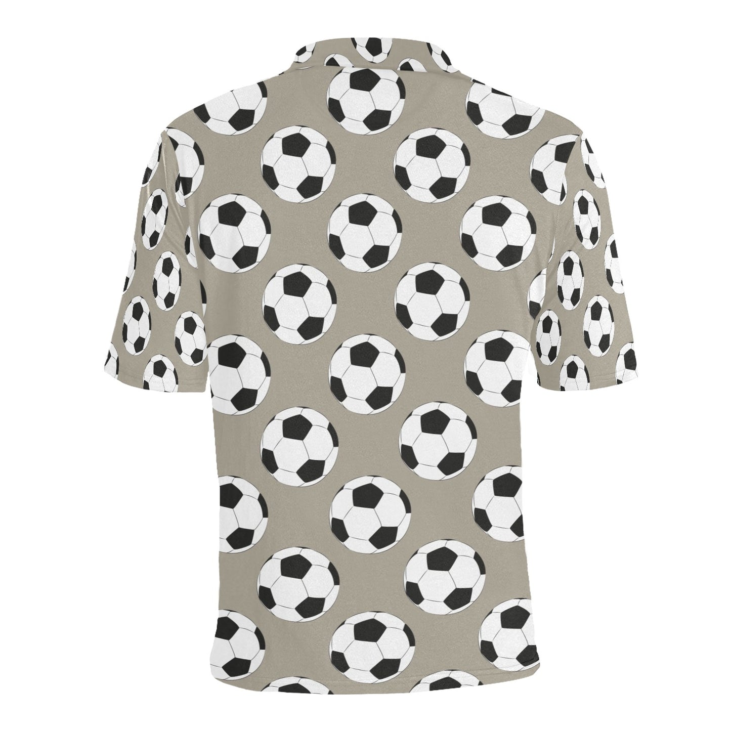 Soccer Ball Print Design LKS302 Men Polo Shirt