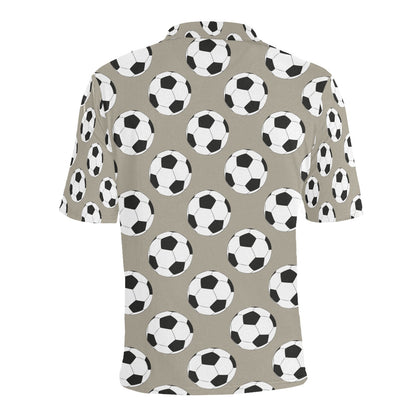 Soccer Ball Print Design LKS302 Men Polo Shirt