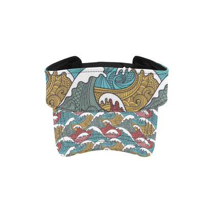 Tribal Wave Pattern Print Unisex Sun Visor