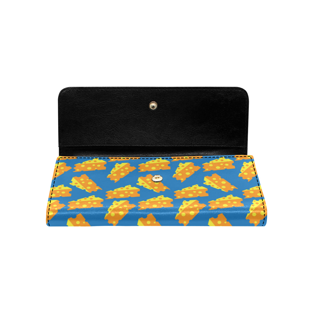 Cheese Pattern Print Design 05 Women's Trifold Wallet