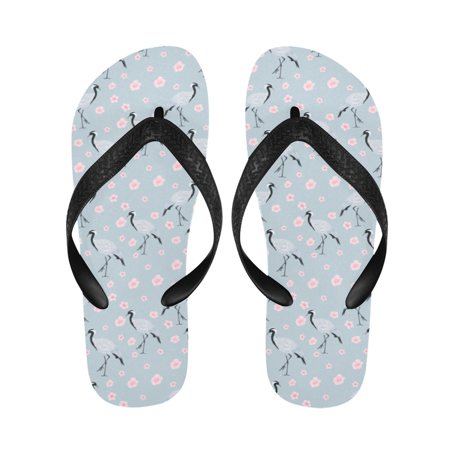 Sakura Bird Print Design LKS304 Flip Flops