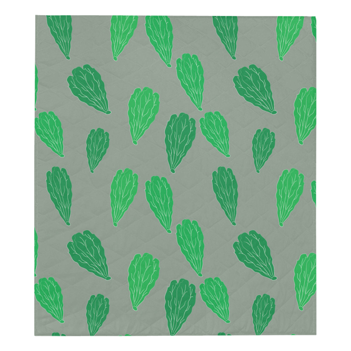 Lettuce Pattern Print Design 02 Premium Quilt