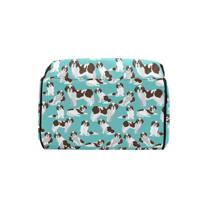 St Bernards Print Design LKS302 Diaper Bag Backpack