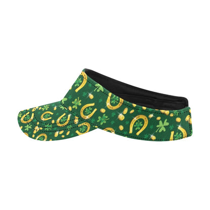Shamrock Horse Shoes Saint Patrick's Day Print Design LKS307 Unisex Sun Visor
