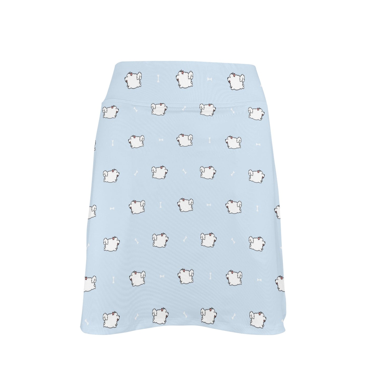 Samoyeds Print Design LKS302 17" Golf & Pickleball Skort with Pockets