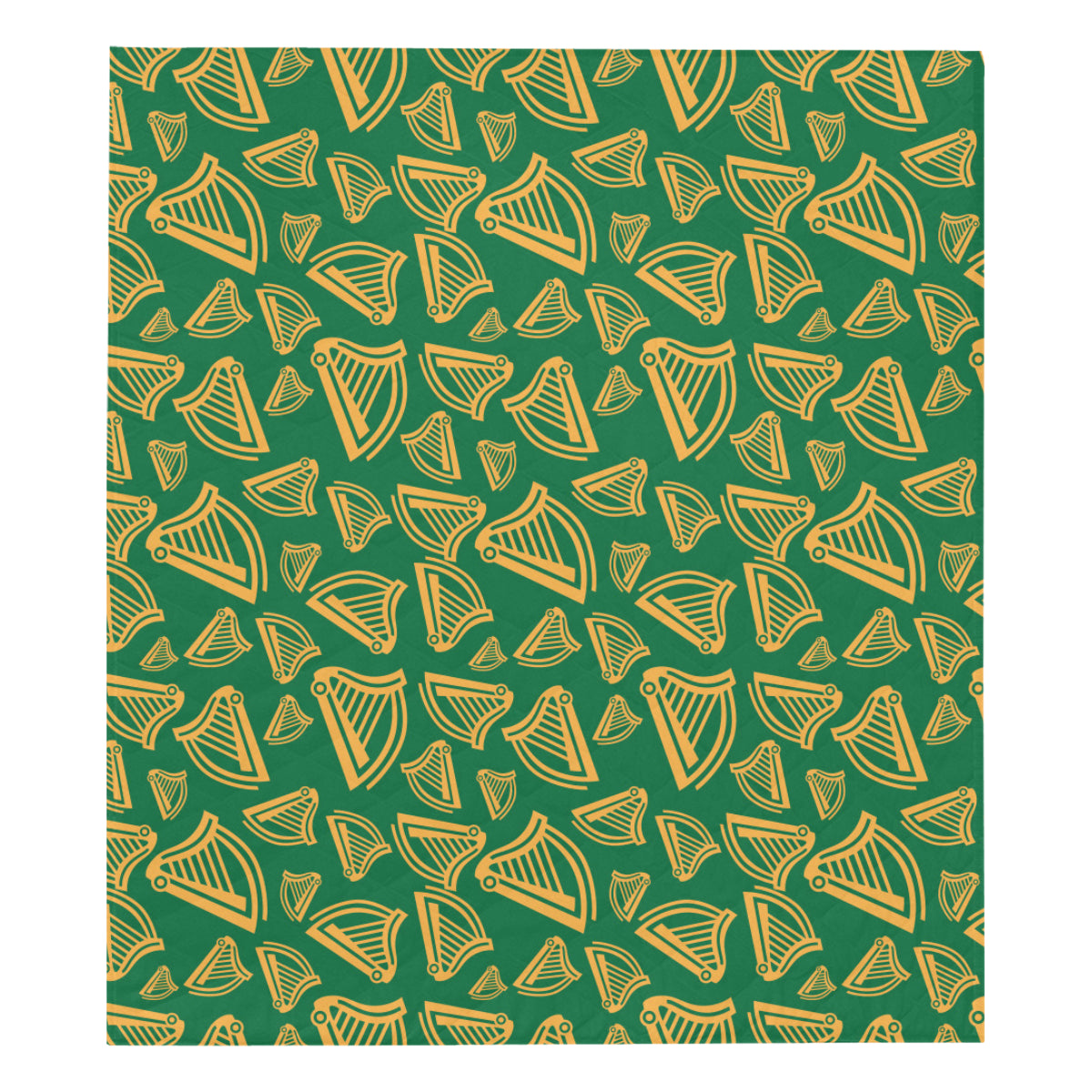 Harp Pattern Print Design 03 Premium Quilt