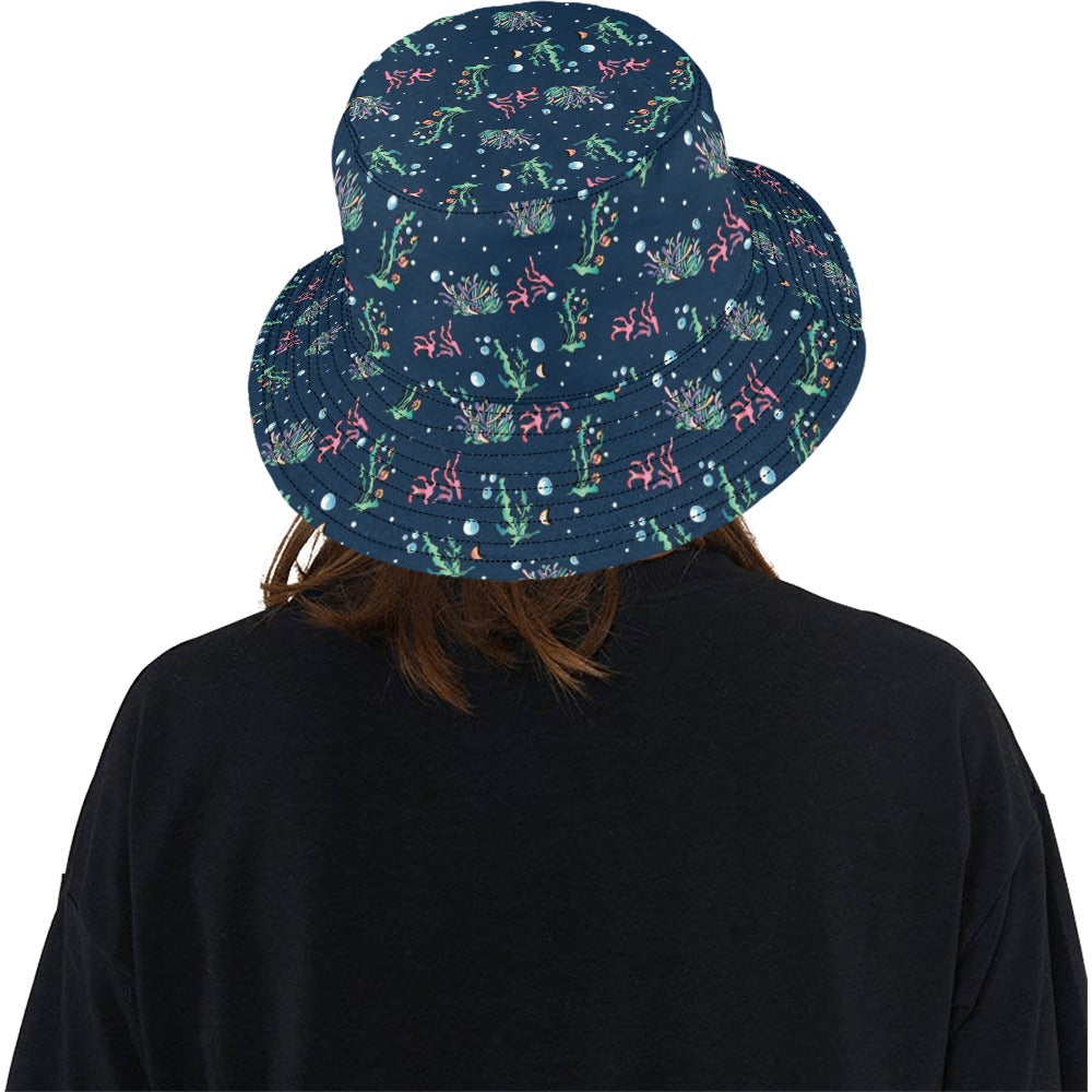 Seaweed Print Design LKS306 Unisex Bucket Hat
