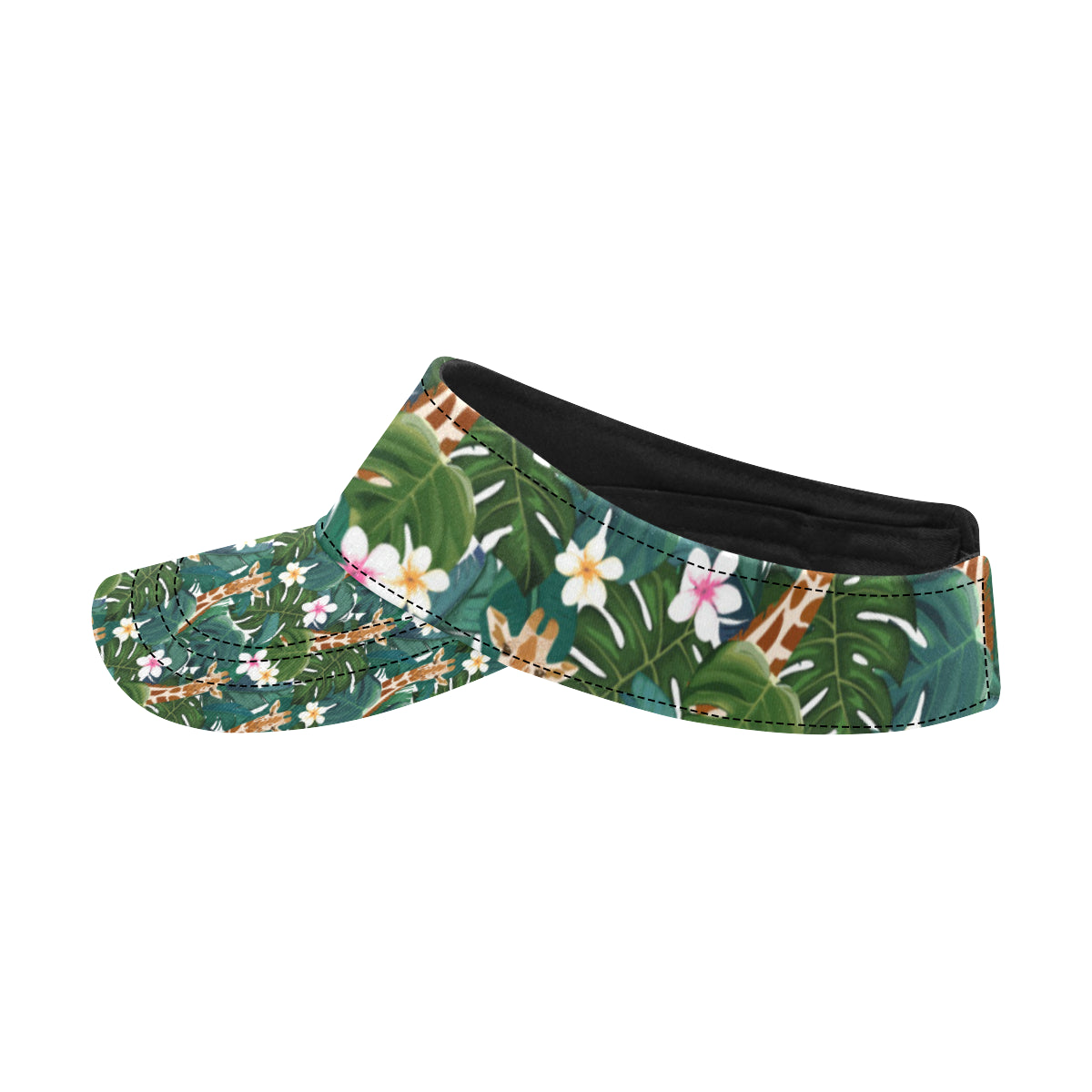 Giraffe Jungle Design Print Unisex Sun Visor