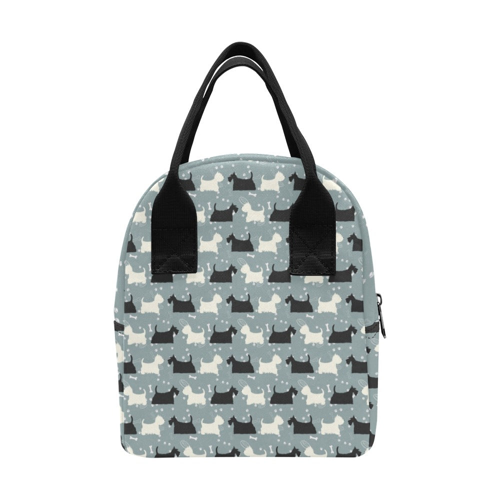 Scottish Terriers Print Design LKS301 Insulated Lunch Bag