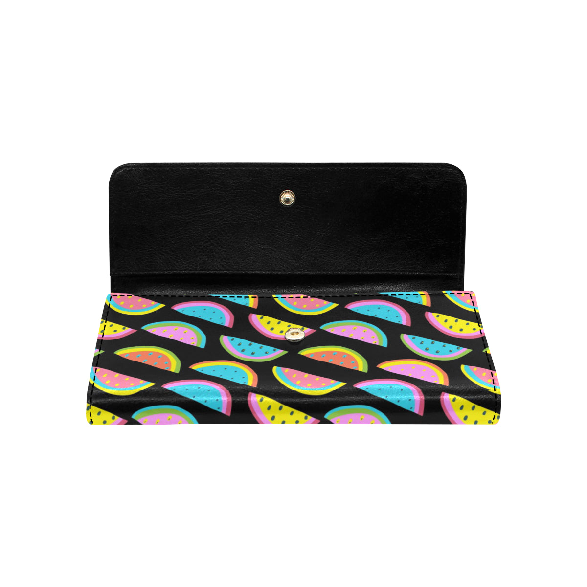 Watermelon Pattern Print Design WM08 Women's Trifold Wallet