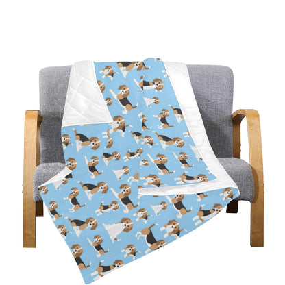 Beagle Pattern Print Design 03 Premium Quilt