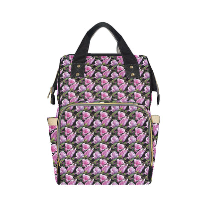 Magnolia Pattern Print Design MAG011 Diaper Bag Backpack