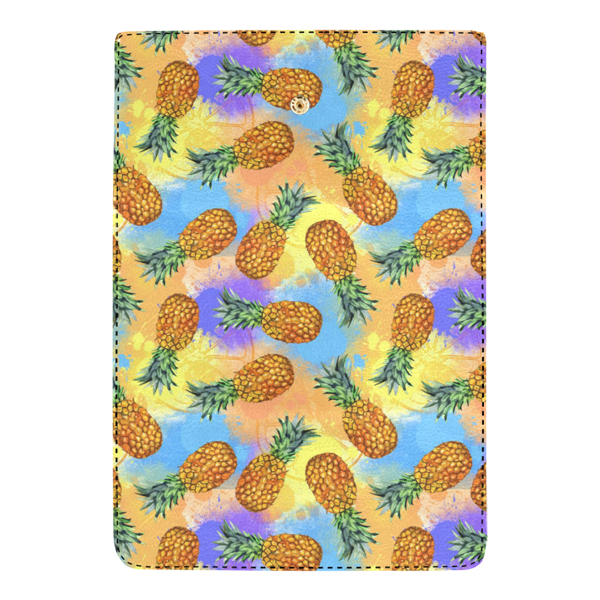 Pineapple Pattern Print Design PP09 Women's Trifold Wallet
