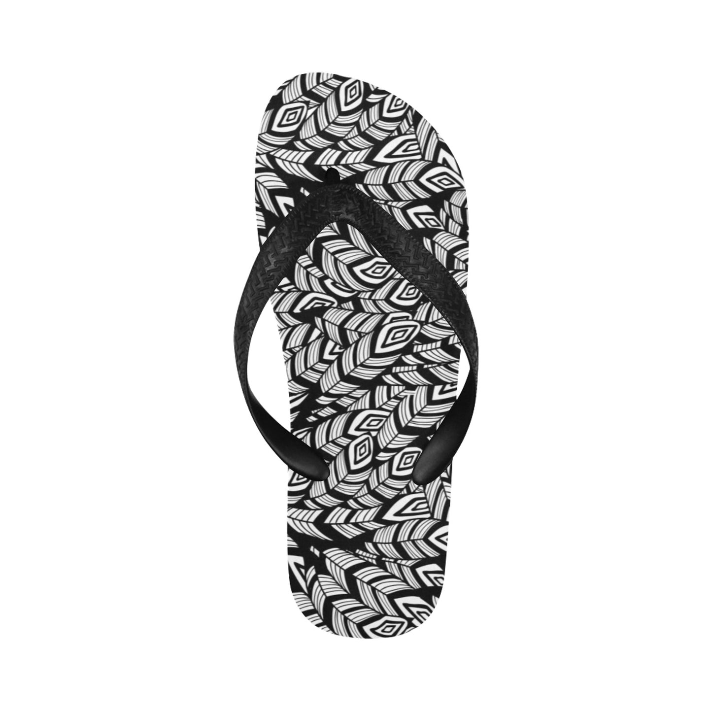 Tribal Pattern Print Design LKS302 Flip Flops