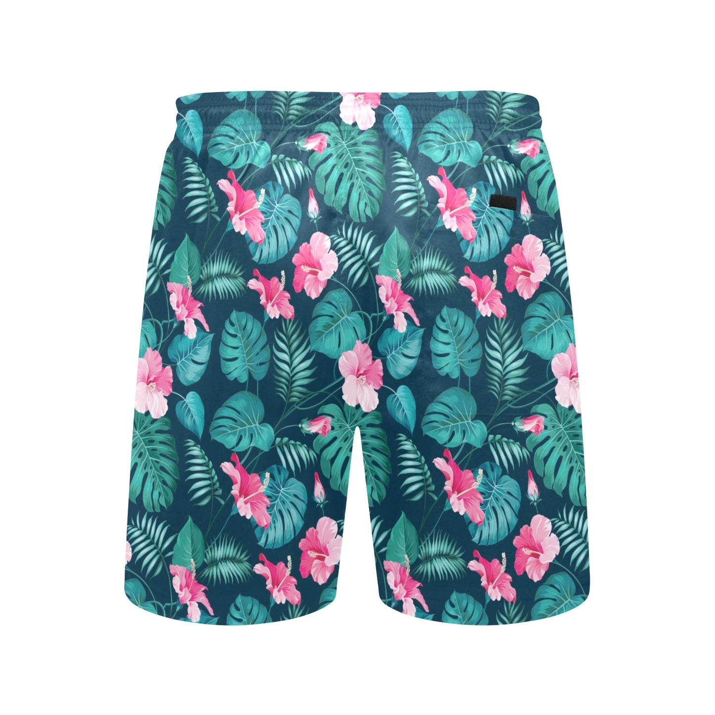 Summer Floral Print Design LKS301 Men's Swim Trunks Beach Shorts