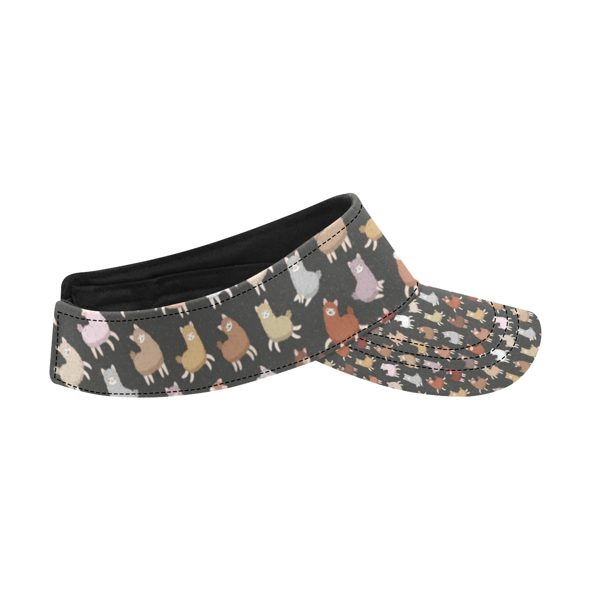 Alpaca Cute Design Themed Print Unisex Sun Visor