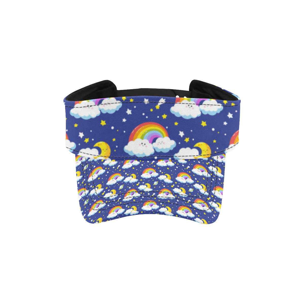 Rainbow Space Design Print Unisex Sun Visor