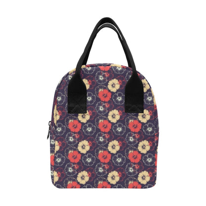 Tropical Flower Print Design LKS302 Insulated Lunch Bag