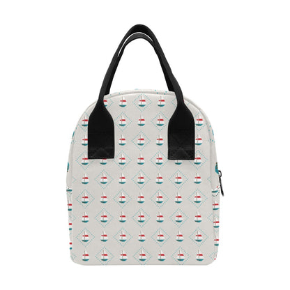 Sailboat Print Design LKS301 Insulated Lunch Bag