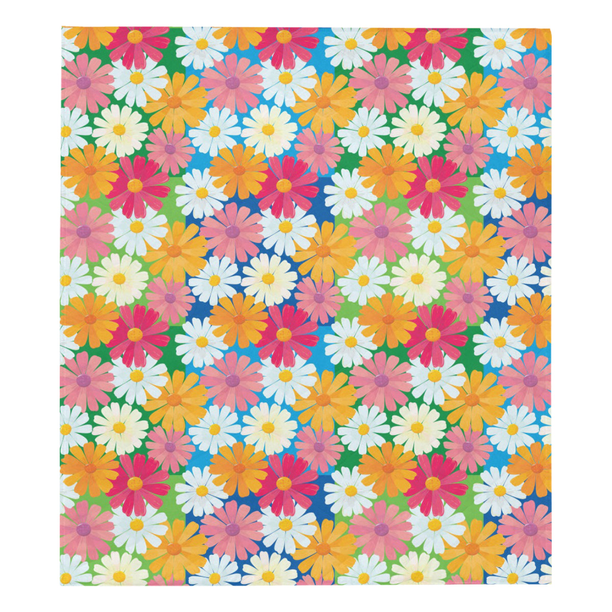 Daisy Pattern Print Design DS05 Premium Quilt