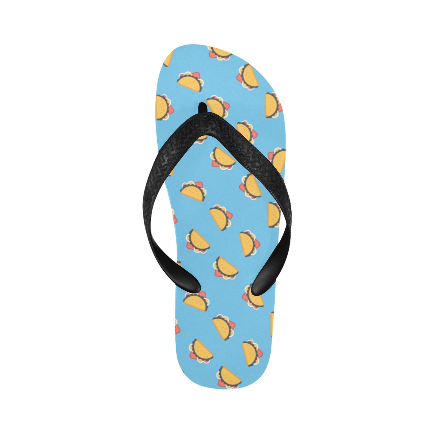 Taco Print Design LKS301 Flip Flops