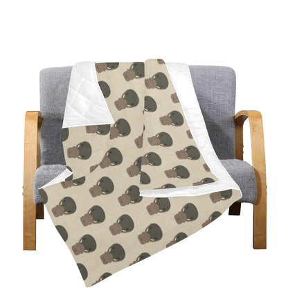 Platypus Pattern Print Design A03 Premium Quilt