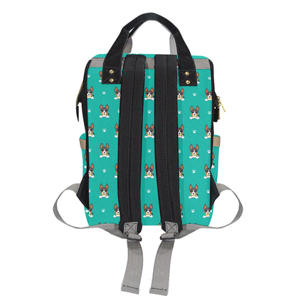 Basenji Pattern Print Design 03 Diaper Bag Backpack
