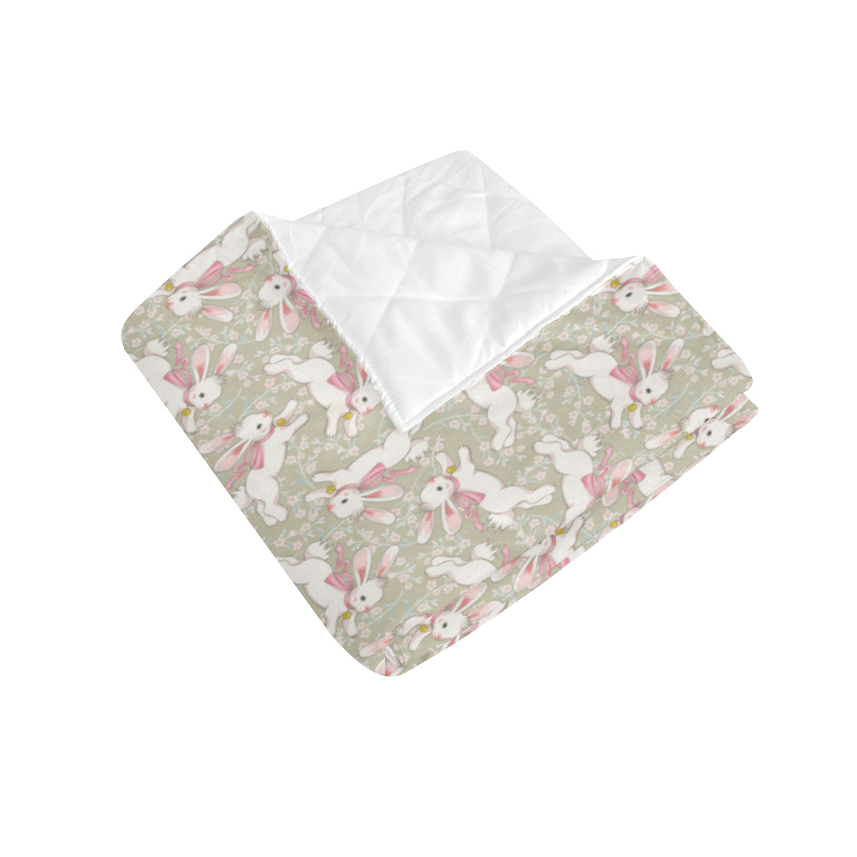 Bunny Pattern Print Design 06 Premium Quilt