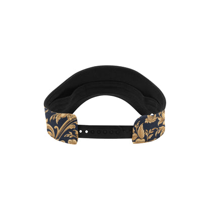 Baroque Golden Pattern Print Design 03 Unisex Sun Visor
