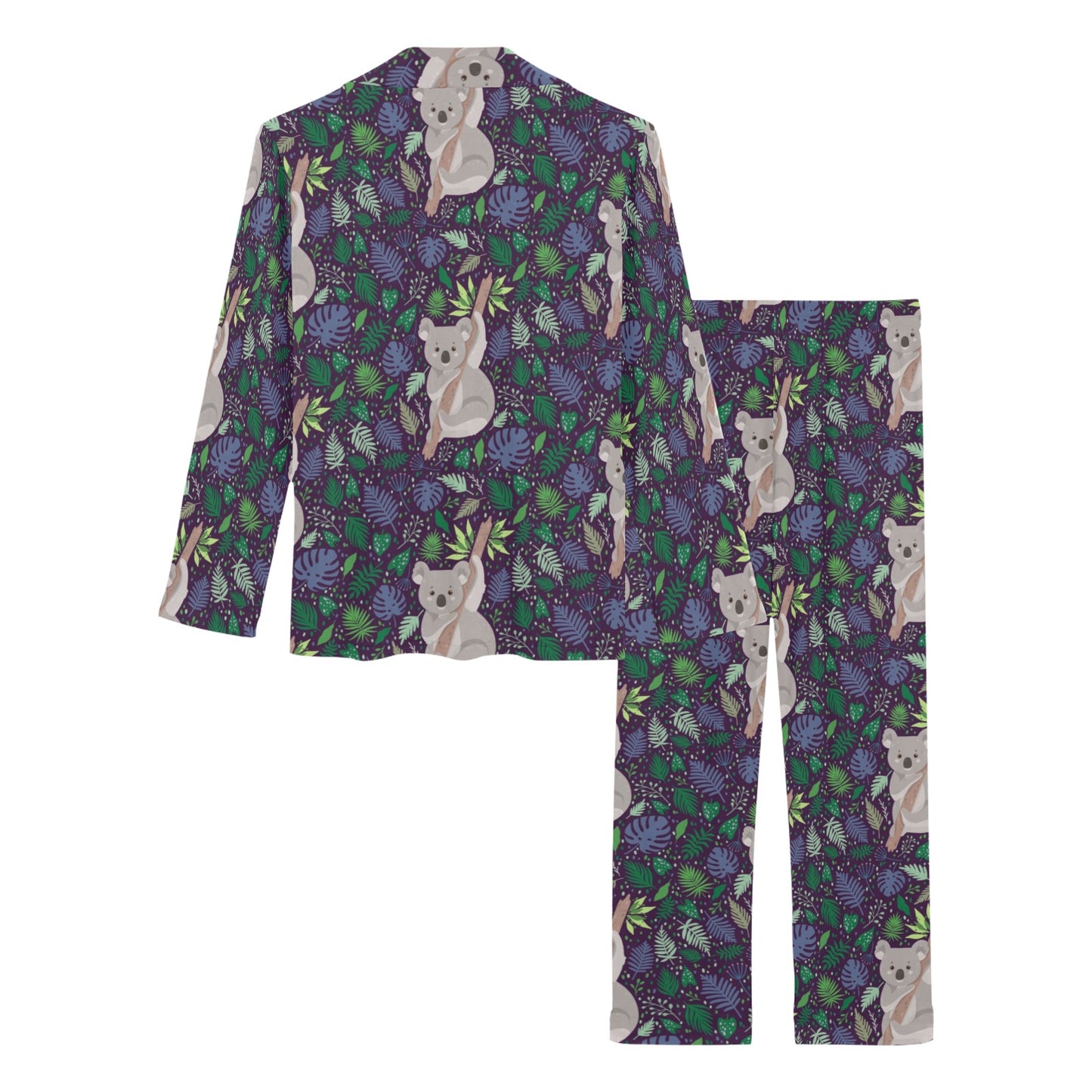 Koala Pattern Print Design 06 Women's Long Pajama Set