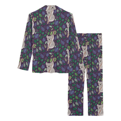 Koala Pattern Print Design 06 Women's Long Pajama Set