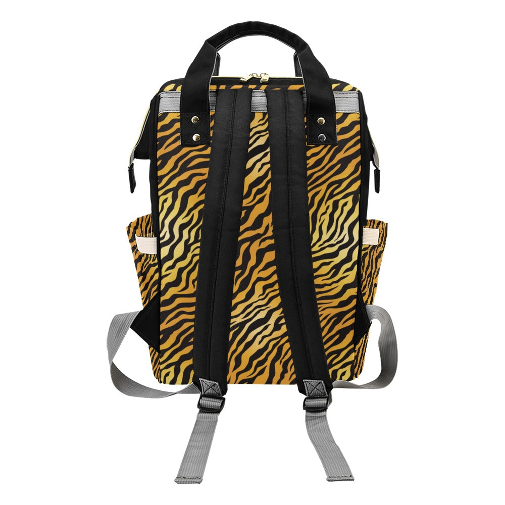 Tiger Print Design LKS302 Diaper Bag Backpack